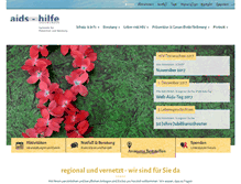 Tablet Screenshot of aidshilfe-gr.ch